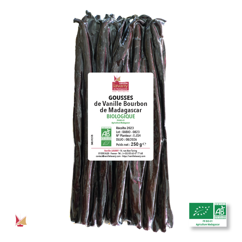 35 Organic Bourbon Vanilla Pods (125 g)