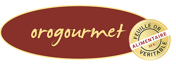 logo OROGOURMET OR - ARGENT véritable alimentaire