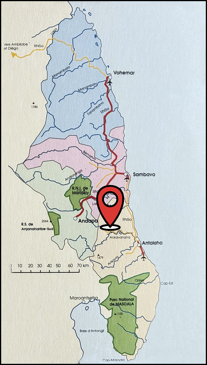 North-East region S.A.V.A madagascar - Location of the bush village of <strong>Betavilona</strong> - Plantations of the Vanille LAVANY