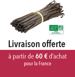 Livraison OFFERTE France à partir de 60€ d'achat